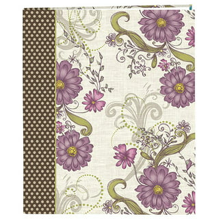 Photo Album Scrapbook Memories Book Holds 320 6x4" Blossom Flower Design Purple